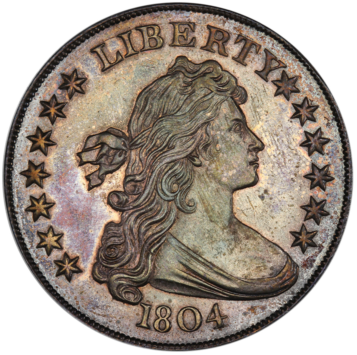 The James Dexter example of the infamous “King of Coins,” an 1804 silver dollar.