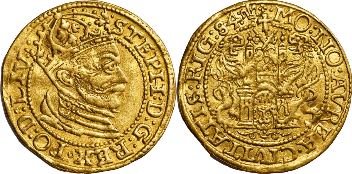 1584 Ducat from the Reign of Stephen Bathori