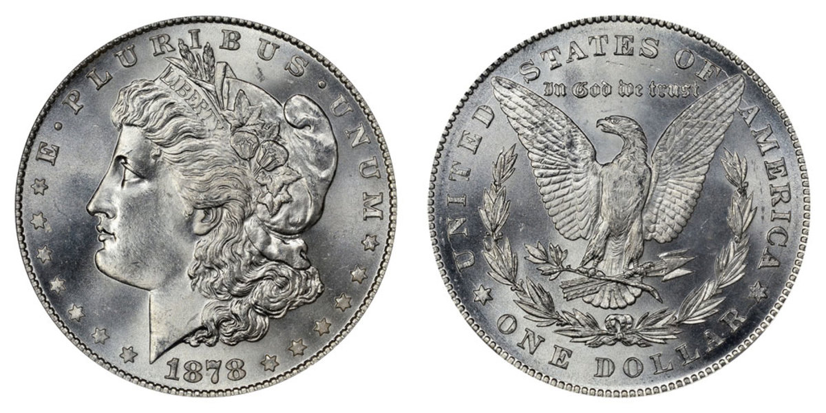 Then-President Rutherford B. Hayes vetoed the Morgan dollar in 1878. (Image courtesy usacoinbook.com.)