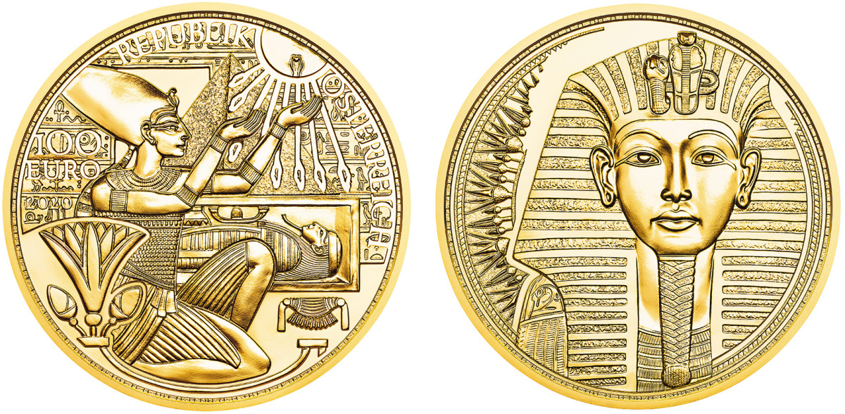 The Austrian Mint’s 2020-dated “The Gold of the Pharaohs” 100-euro coin is the 2022 Coin of the Year Champion.