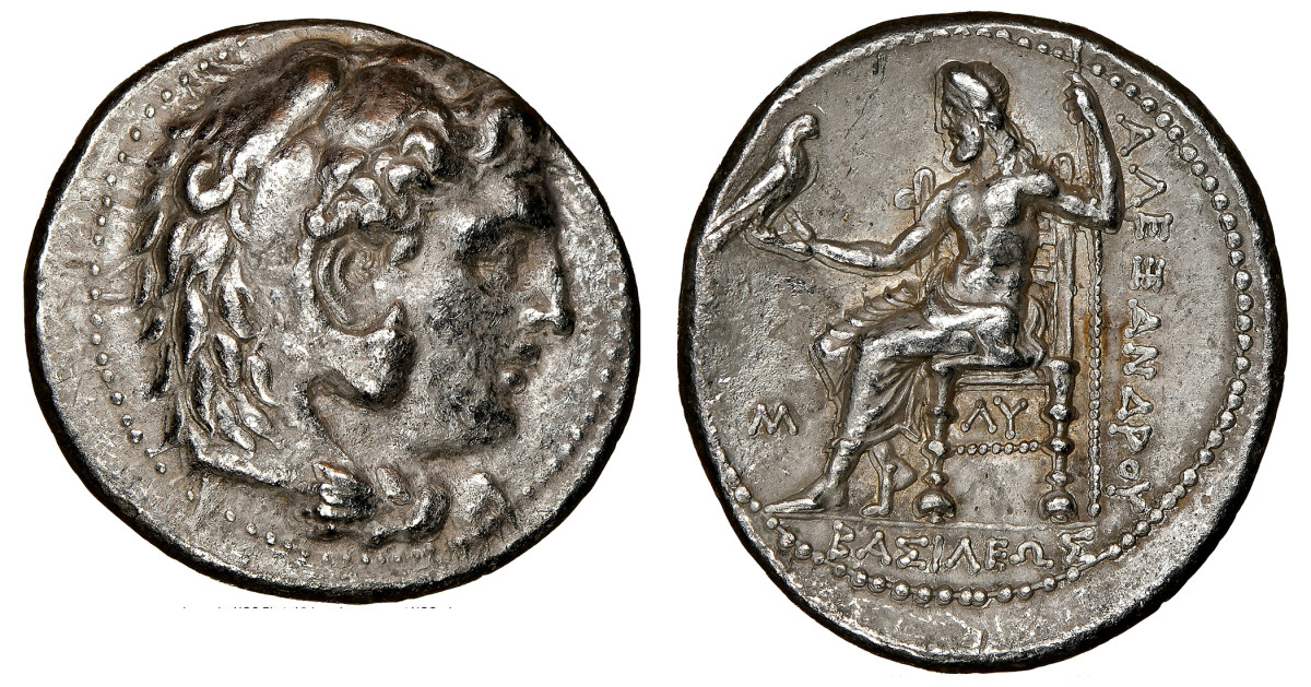 A genuine silver tetradrachm of Alexander III the Great. (Images courtesy Heritage Auctions.)