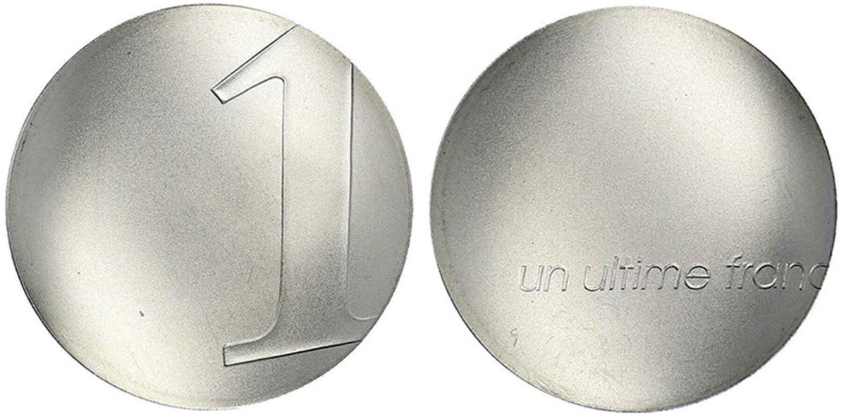 The overall Coin of the Year winner in the 2003 competition, this stunning silver Franc designed by Philippe Starck was issued just six months before France demonetized the Franc and moved on to the Euro. Even a large mintage of near 50,000 pieces was unable to contend with the surprising public demand for this interesting piece, so the low estimate of $50 may be a great opportunity or could be left in the dust. 