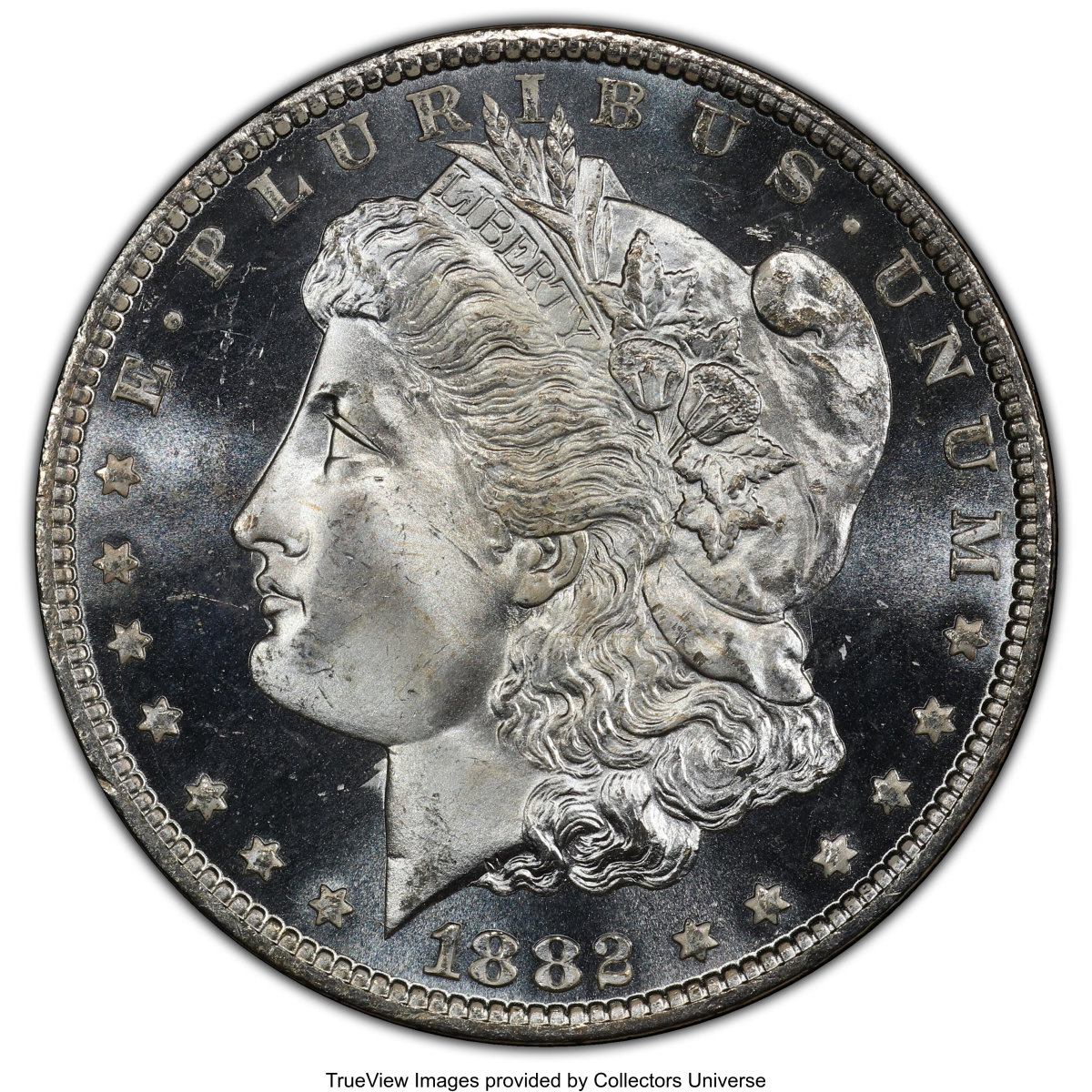 1882-CC Morgan dollar. (Image courtesy Heritage Auctions, HA.com.)