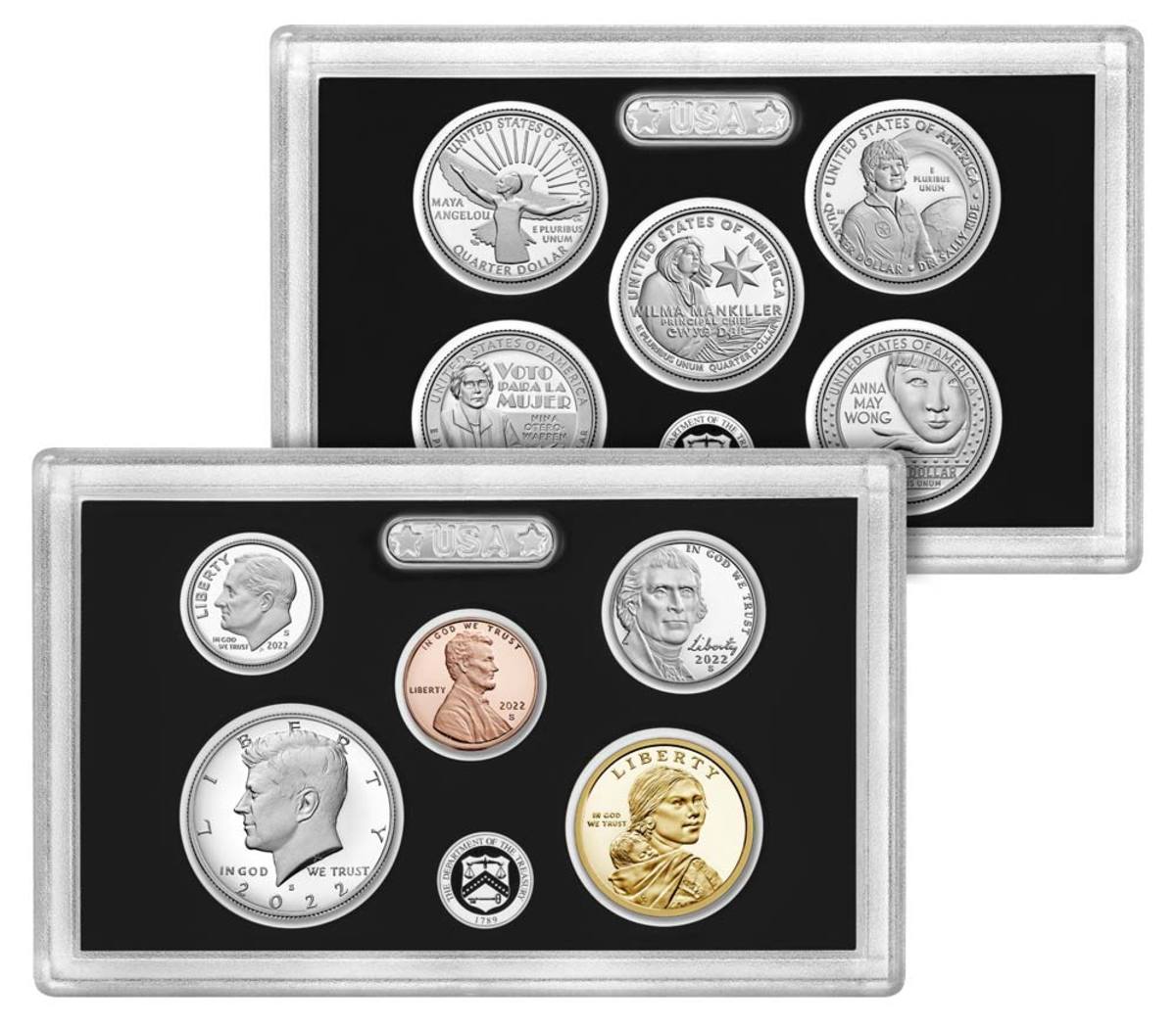 2022 silver proof set. (Image courtesy United States Mint.)
