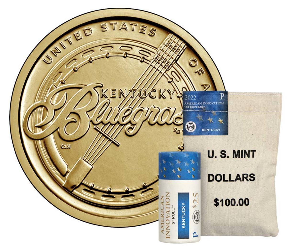 American Innovation dollar for the state of Kentucky. (Image courtesy United States Mint.)