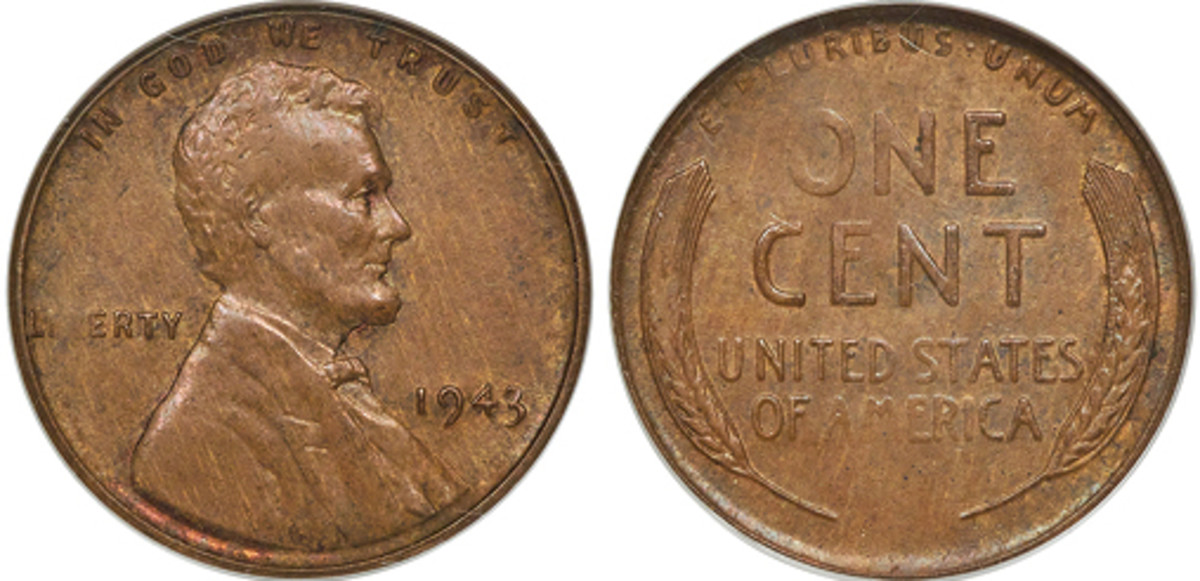 A 1943 bronze Lincoln cent error brought $336,000.