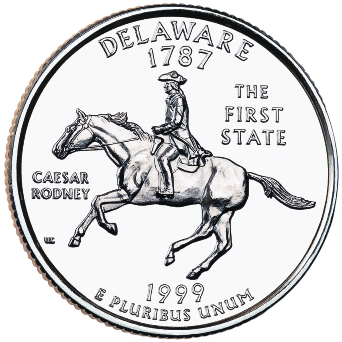 The Delaware quarter was the first in the series to be released.