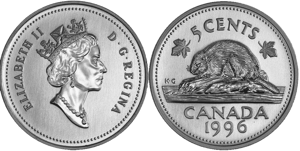 A recent study indicates the popularity of the Canadian nickel or 5-cent coin appears to be decreasing.