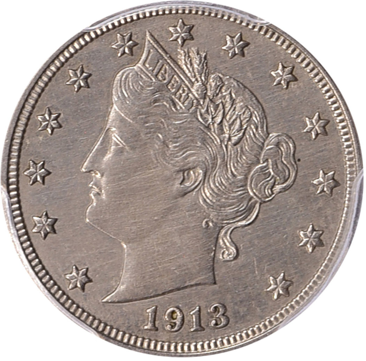Obverse of the Walton 1913 Liberty Head nickel. (Image courtesy GreatCollections.)