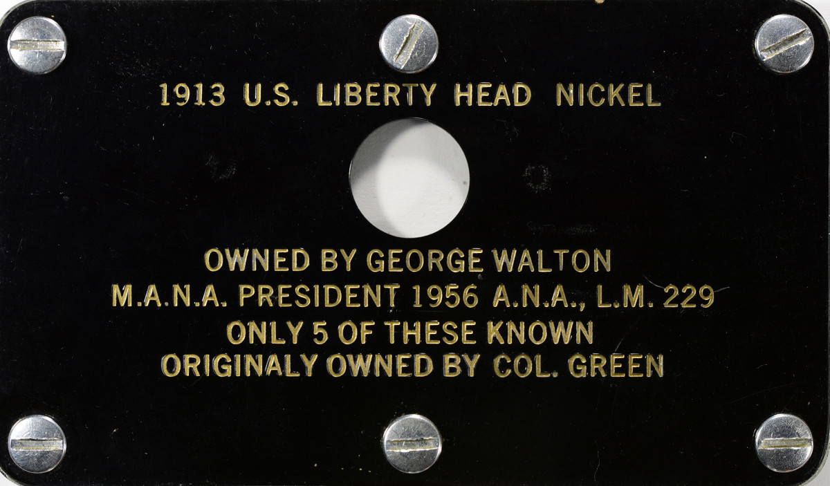 The original Capitol Plastics holder for the Walton Liberty Head Nickel.