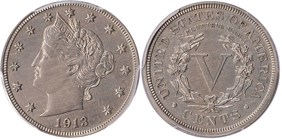 The Walton 1913 Liberty Head nickel. (All images courtesy GreatCollections.)