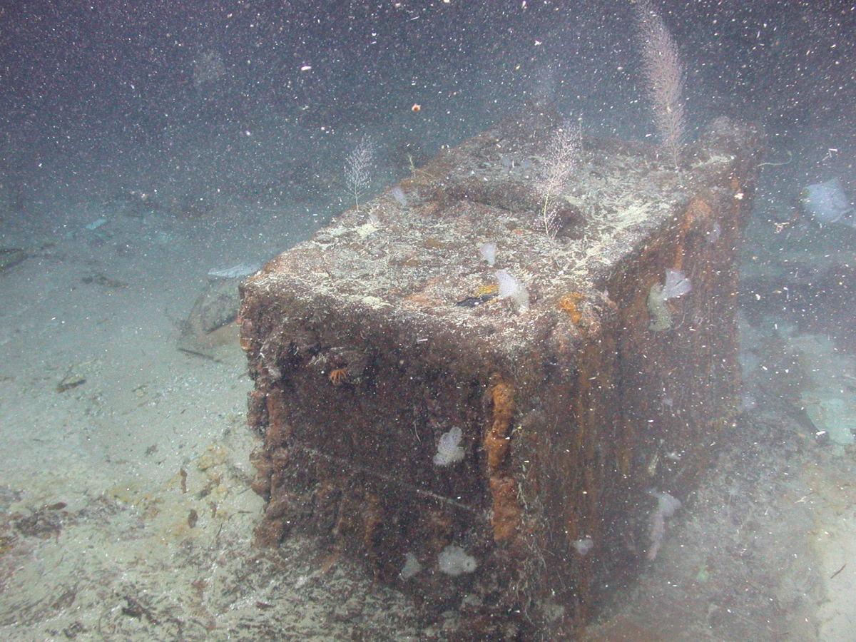 SS Central America safe: The S.S. Central America Purser’s safe was discovered on the Atlantic Ocean floor in 2014, 157 years after the fabled “Ship of Gold” sank in a hurricane. (Photo courtesy of California Gold Marketing Group.)