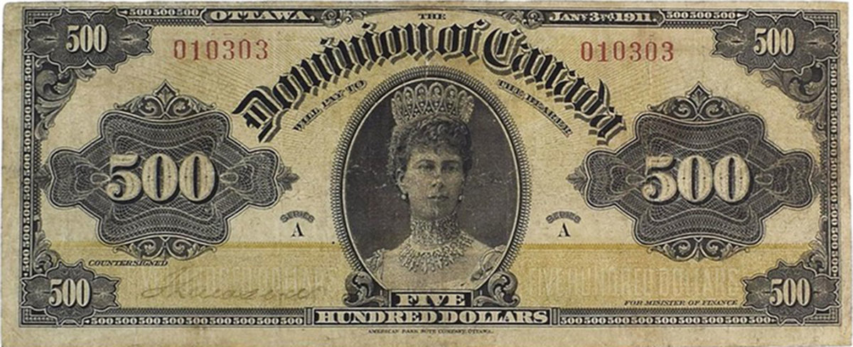 Dominion of Canada 1911 $500