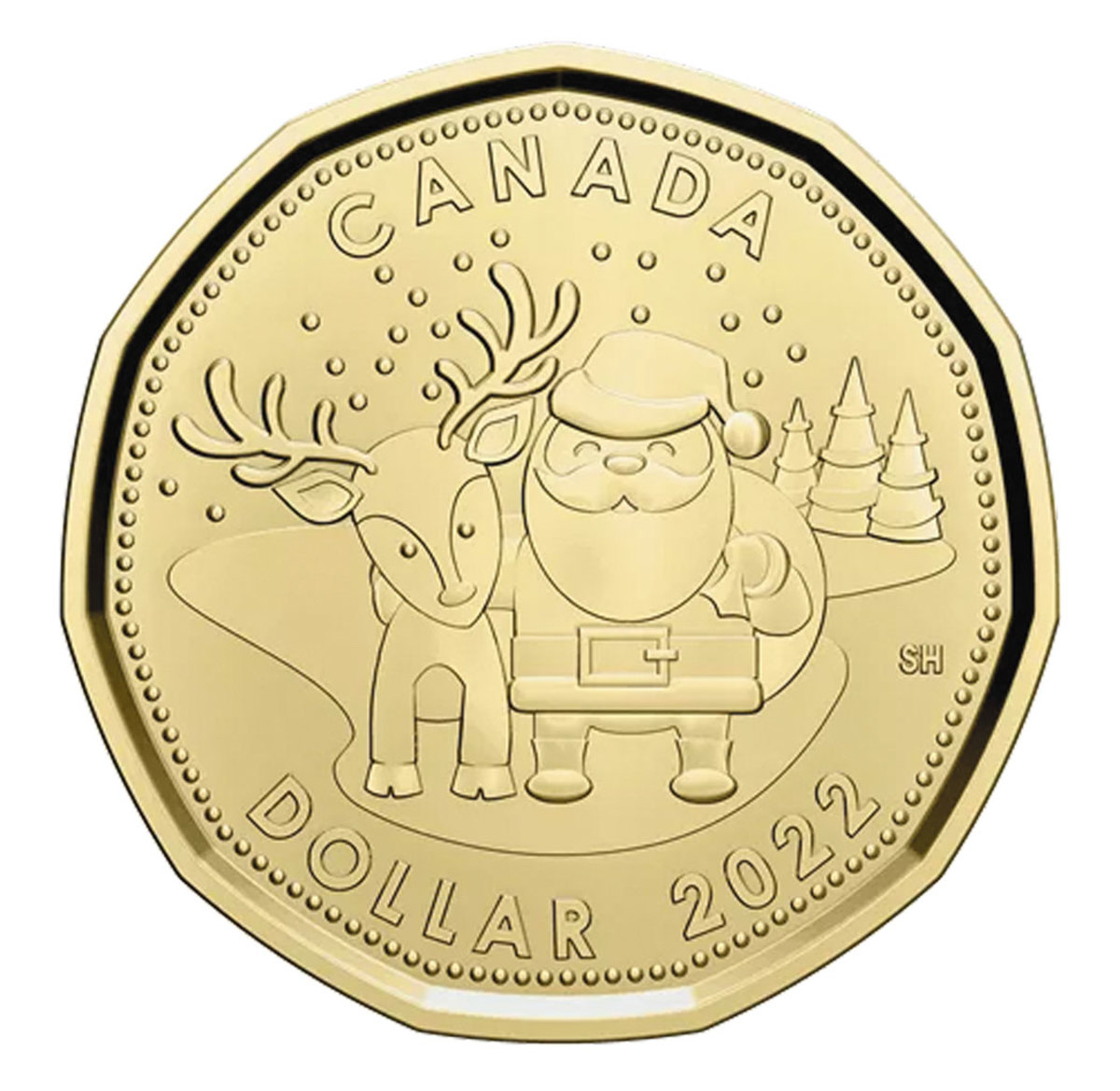 This fun coin can only be found in Canada’s five-coin gift set. (Image courtesy Royal Canadian Mint.) 