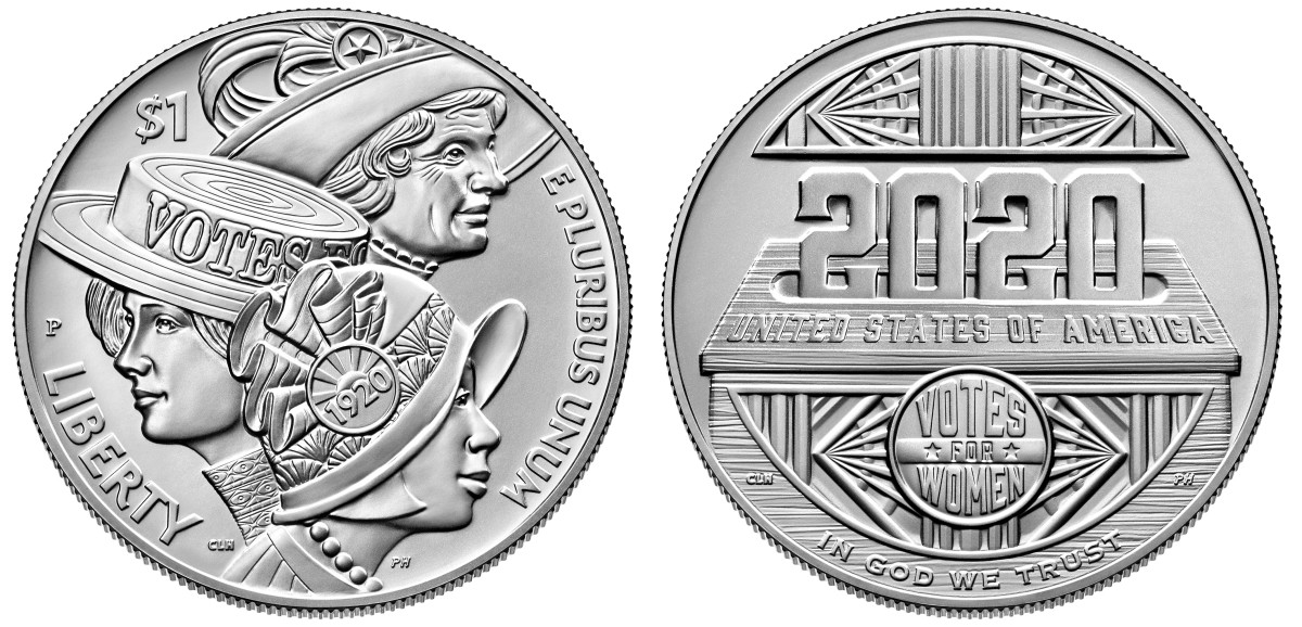 The United States Mint's 2022 Women's Suffrage Centennial silver dollar, designed and sculpted by two women, was named Most Historically Significant in the 2022 Coin of the Year awards program.
