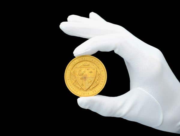 Extremely Important Gold Medal for Lifesaving in Mauritius to be Sold by Noonans