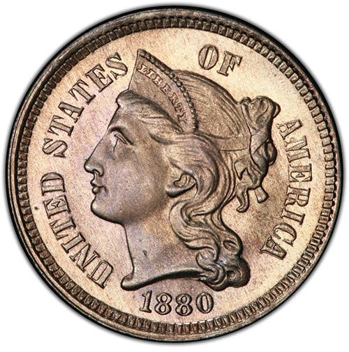 Item of the Week: Are you ignoring 1880 three-cent pieces?