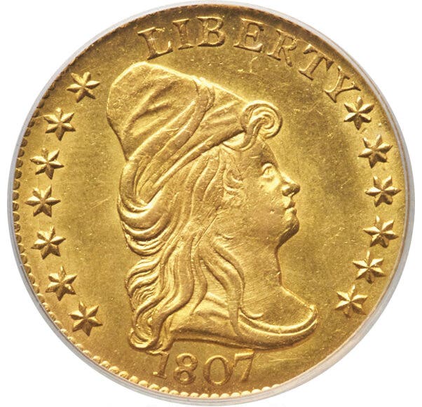 Item of the Week: 1807 Quarter Eagle is an Example of Early Gold