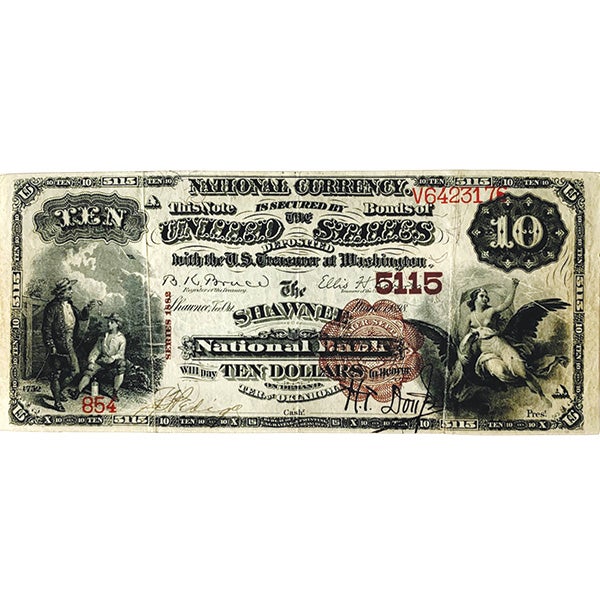 園*美様 海外紙幣 まとめ売り ドラクマ ポンド等多数 Spectacular Newly Revealed Oklahoma Territorial from Shawnee