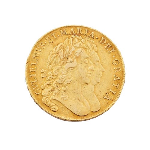 Rare William and Mary Five Guinea Coin from Britain’s First Joint Monarchy to Be Auctioned