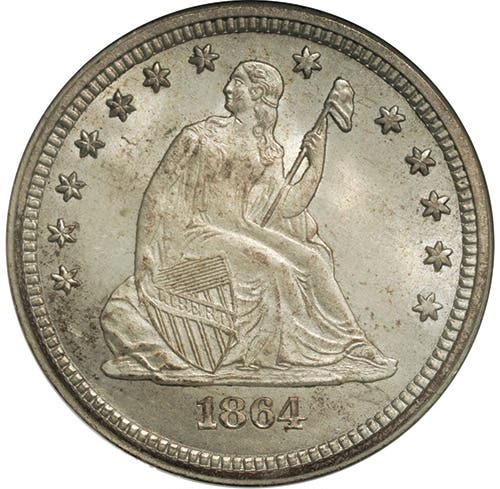 Item of the Week: Rarity of 1864-S quarter equals a good buy