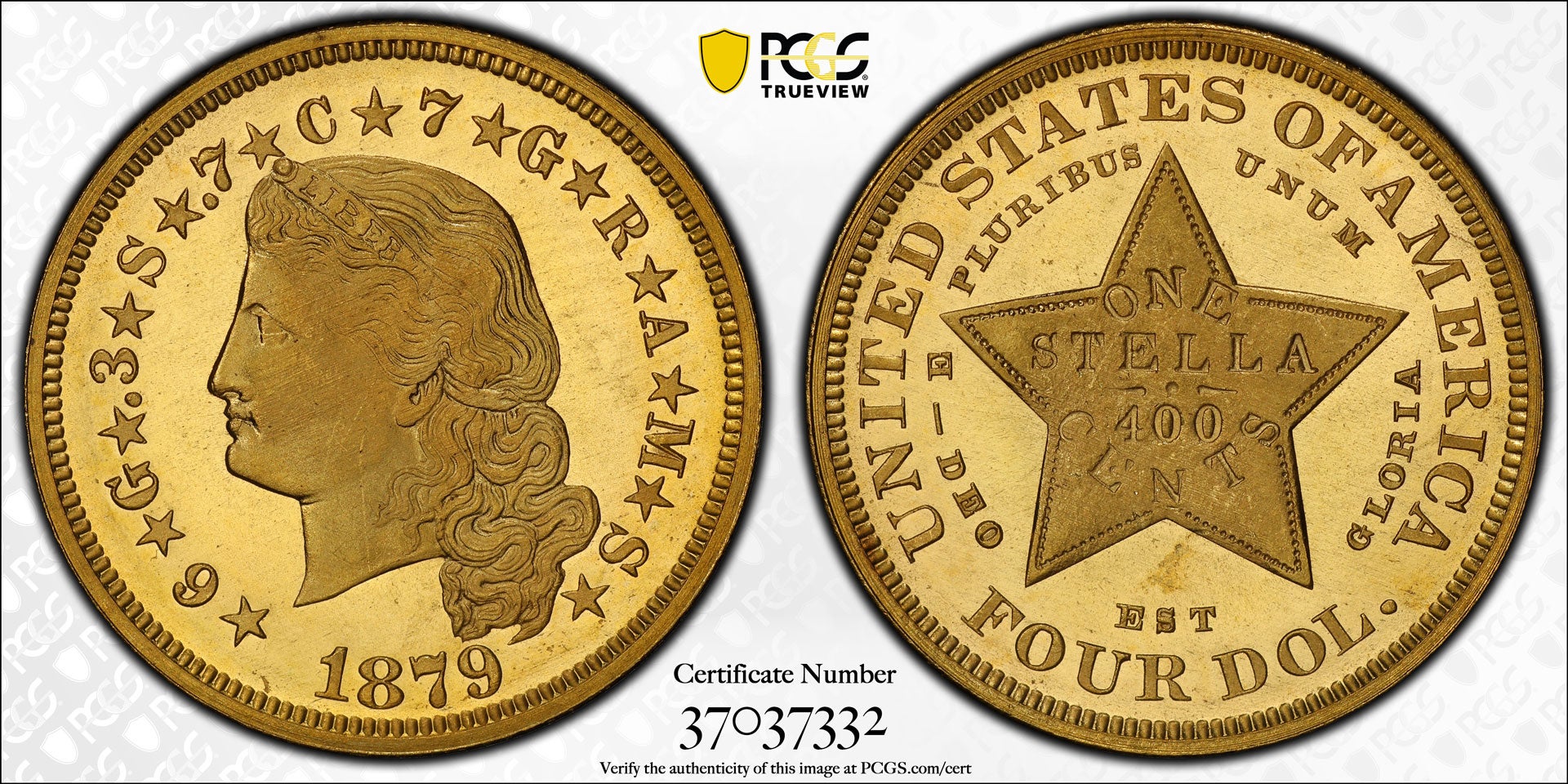 PCGS Certifies One of the Finest 1879 $4 Flowing Hair Stellas
