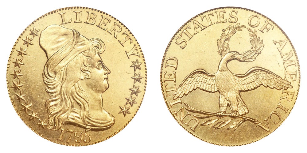 ☆返金用ページ☆ U.S. 1795 $10 13 LEAVES NGC 55 LIBERTY BUST UNITED STATES GOLD