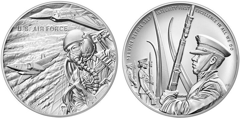 air force silver medal us mint